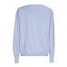 Xandres - ANISSA  29366-01-4311 - Licht blauwe trui met asymmetrisch ribdetail